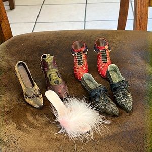 Collection of miniature shoes